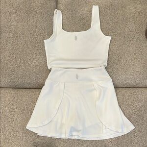 Beautiful white Free People Movement tennis set!